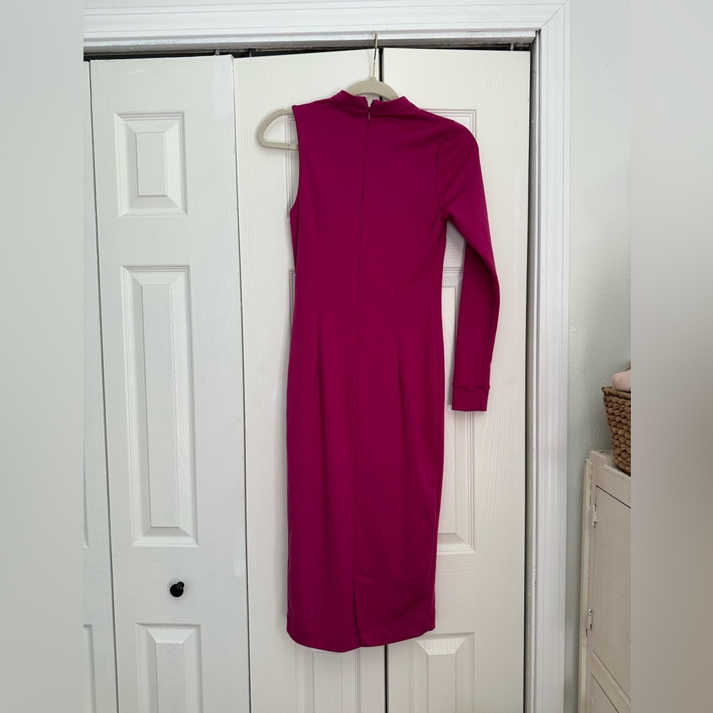 ASOS Fuchsia Long Sleeve Dress
